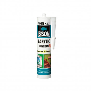 Silicon Acrylic alb 300ml Bison